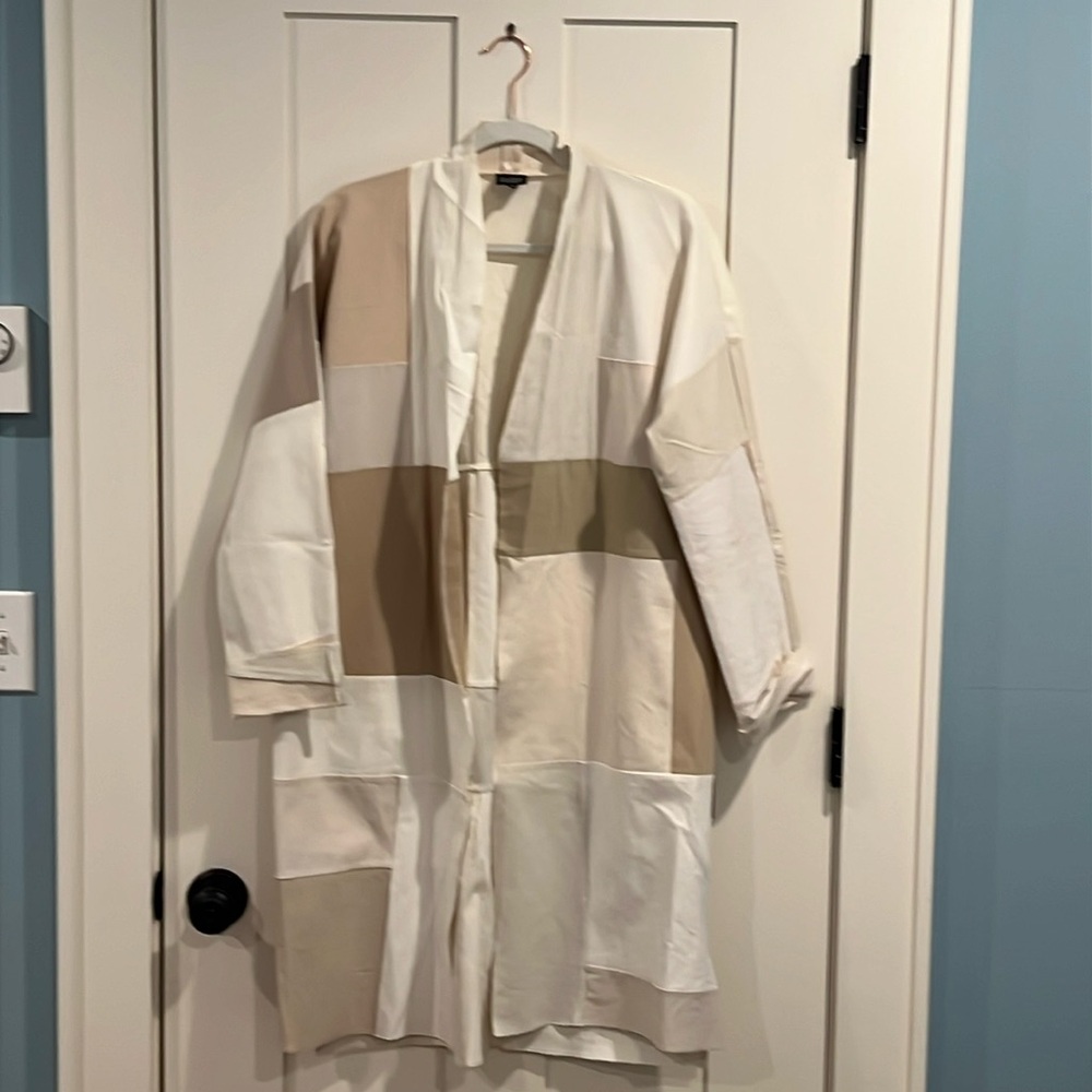Eileen Fisher Patchwork Kimono Coat